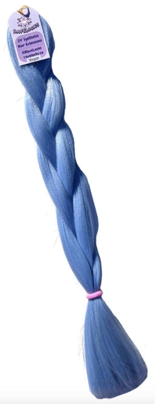 Pastel Blue - Blue Braiding Hair
