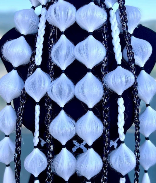 Ghost - Tie-In Braid Extensions (Bubble Braids) - Tinsel