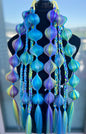 Aurora Borealis - Tie-In Braid Extensions (Bubble Braids) - Rainbow Mix
