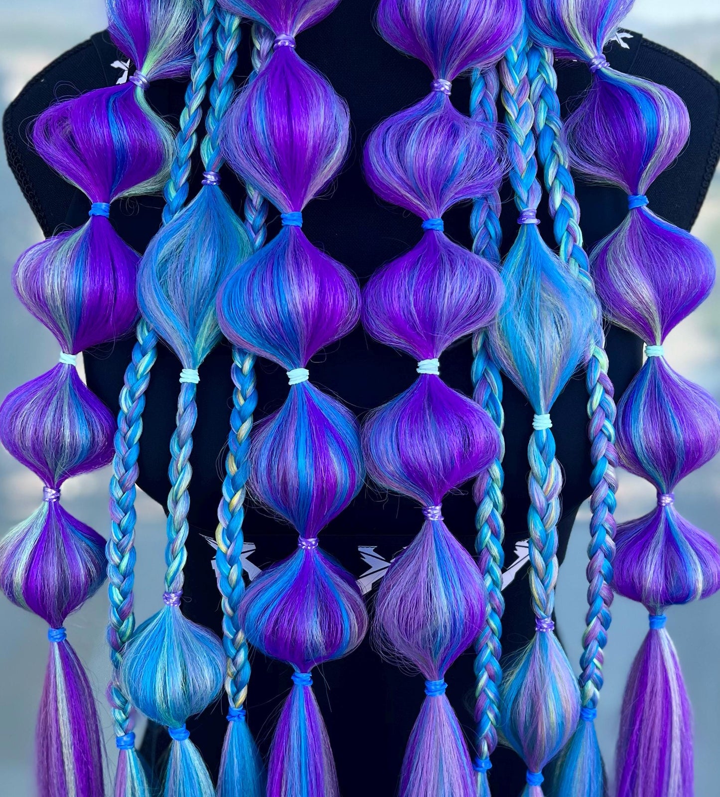 Galaxy - Tie-In Braid Extensions (Bubble Braids)