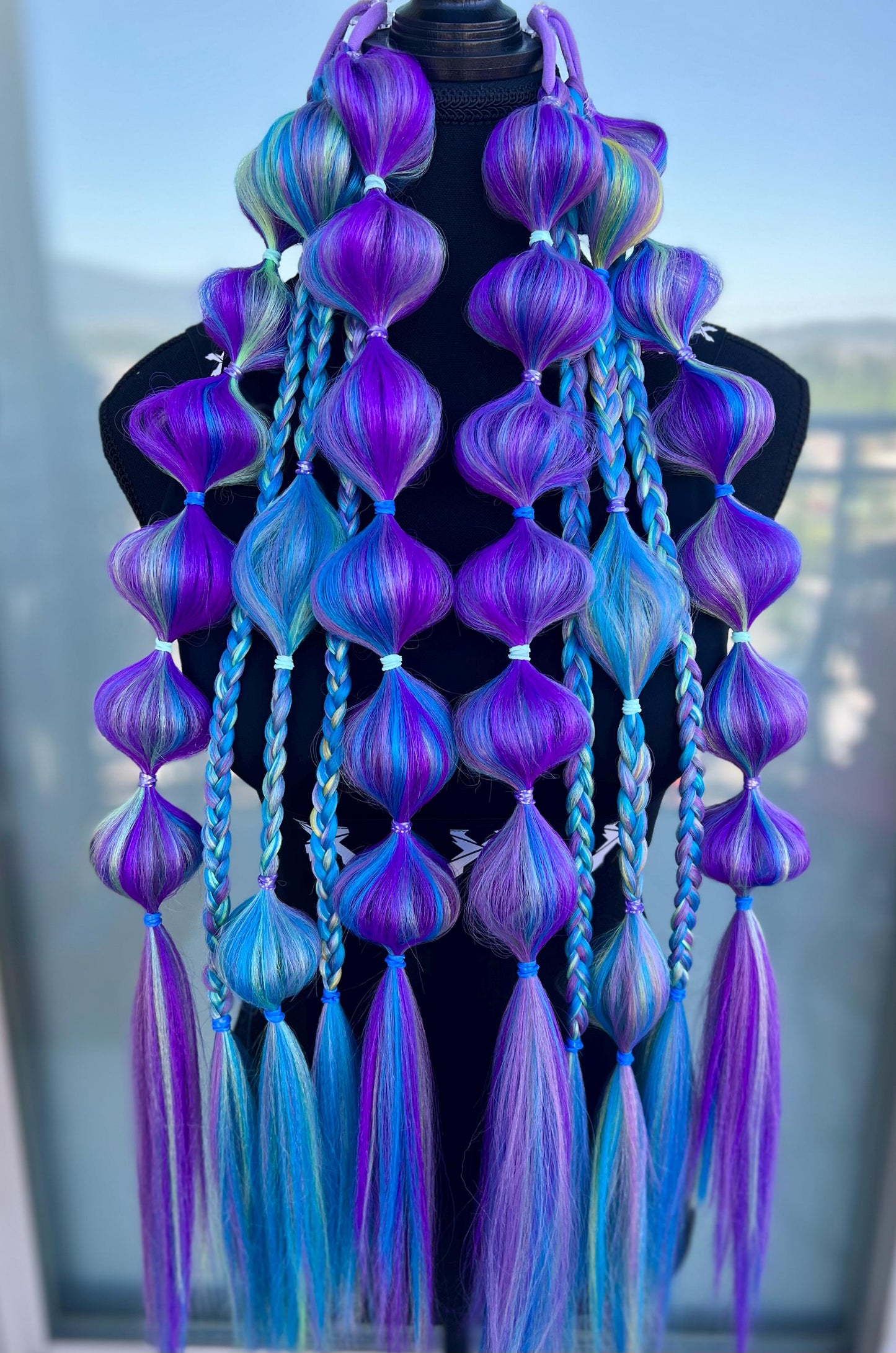 Galaxy - Tie-In Braid Extensions (Bubble Braids)