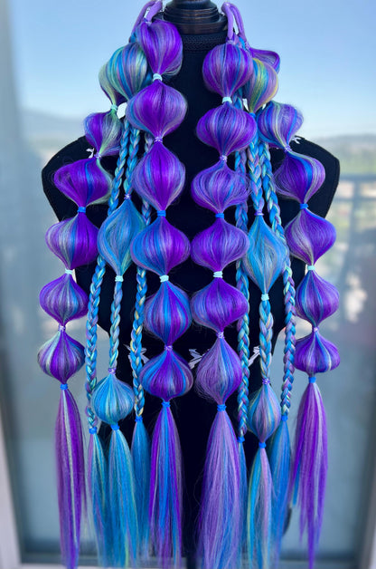 Galaxy - Tie-In Braid Extensions (Bubble Braids)