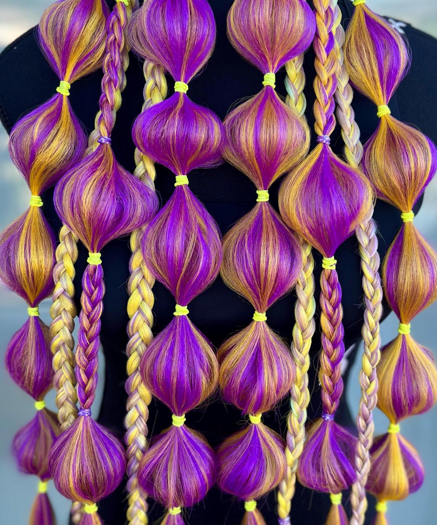 Lakers - Tie-In Braid Extensions (Bubble Braids)