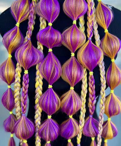 Lakers - Tie-In Braid Extensions (Bubble Braids)