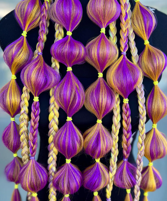 Lakers - Tie-In Braid Extensions (Bubble Braids)